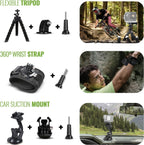 GoPro HERO Black 4K Waterproof Action Camera Bundle
