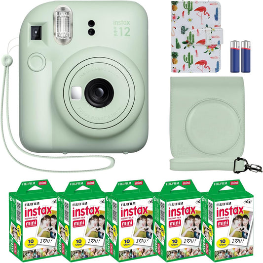 Fujifilm Instax Mini 12 Instant Camera Bundle Flamingo