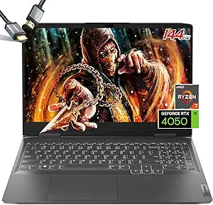 Lenovo LOQ 15.6 Gaming Laptop: Ryzen 7 7840HS, RTX4050, 144Hz, 2TB SSD, 64GB RAM