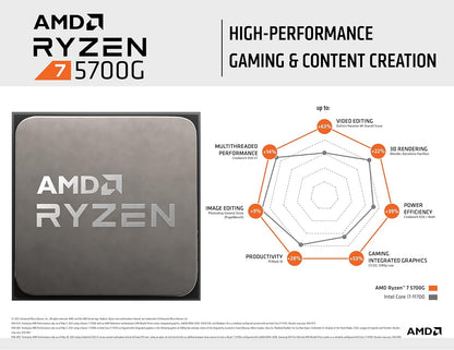 AMD Ryzen 7 5700G 8-Core CPU with Radeon Graphics