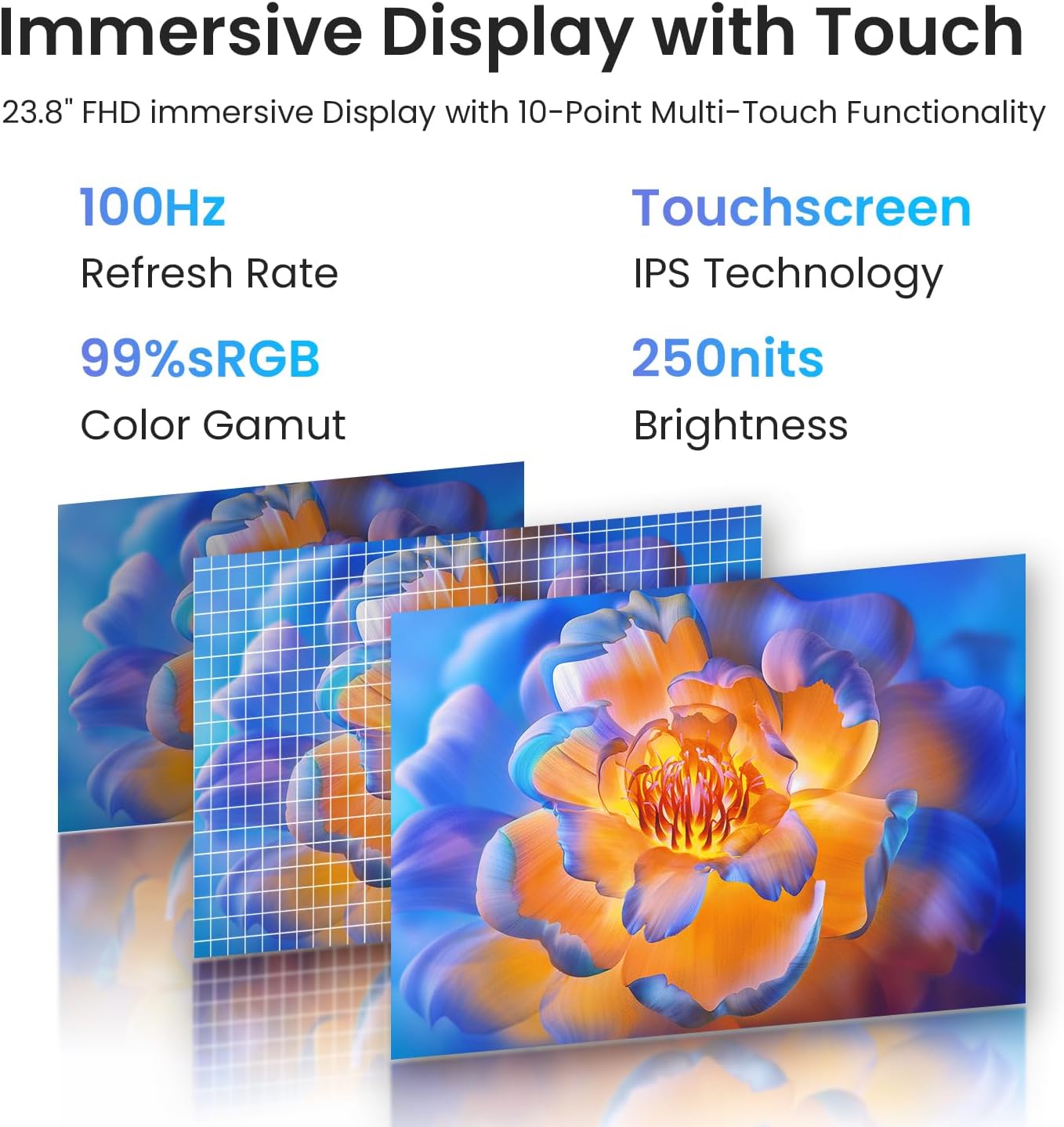 Lenovo 24ARR9 IdeaCentre 24" Touchscreen All-in-One Desktop Ryzen 5 1TB SSD