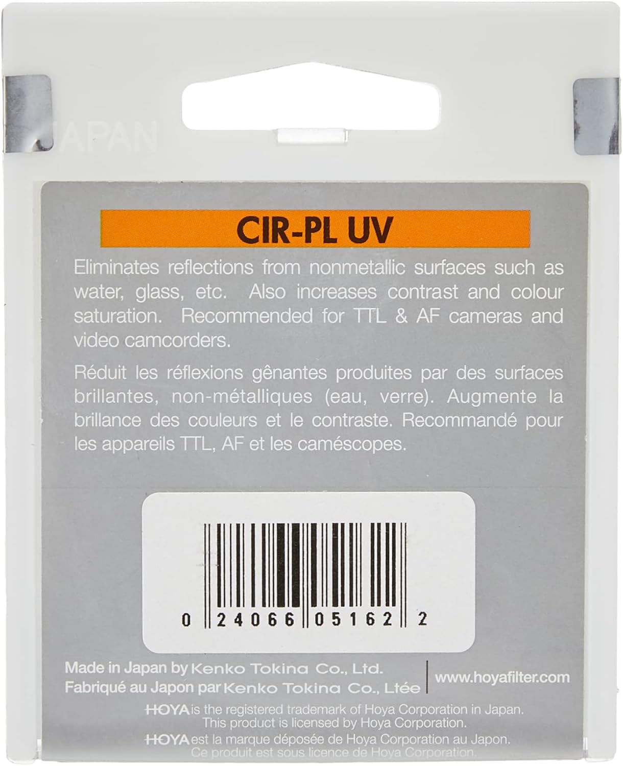 Hoya CIR-PL UV 49mm HRT Circular Polarizing Filter