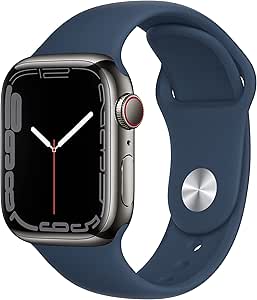 Apple Series 7 Watch 41mm Graphite Stainless Steel Renewed