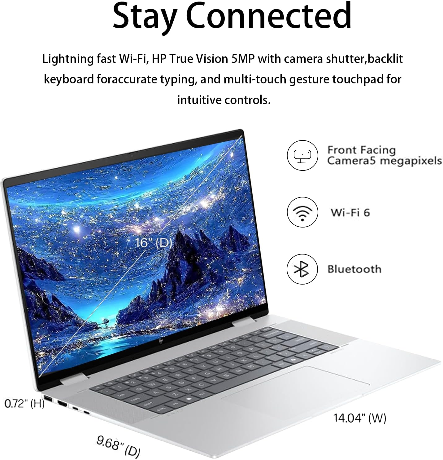 HP Envy x360 16" 2-in-1 Laptop Ultra 7 16GB 1TB