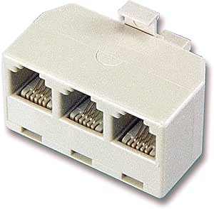 GE TL26161 Almond Triplex Phone Adapter — main product image
