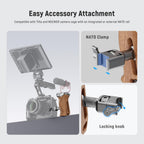 Neewer 10104266 Wooden Camera Side Handle Grip NATO Clamp