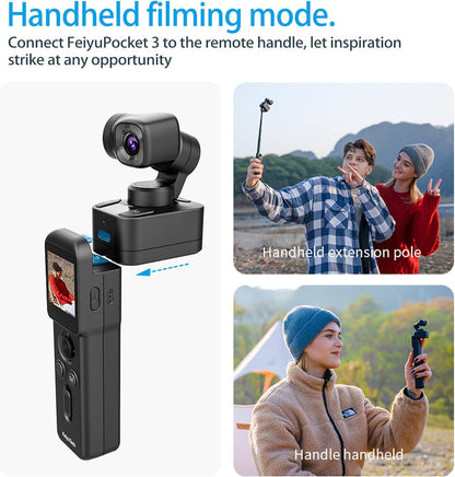 FeiyuTech Pocket 3 4K Gimbal Camera Remote Combo