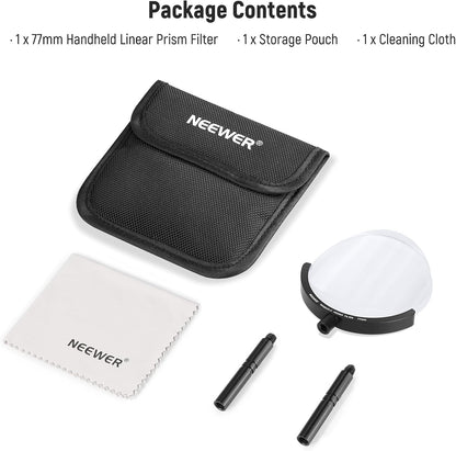 Neewer 77mm Handheld Kaleidoscope Prism Lens Filter