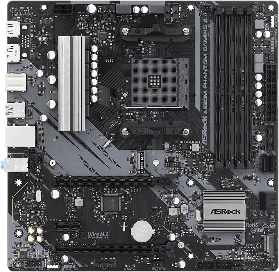 ASRock A520M PHANTOM GAMING 4 Micro ATX Motherboard