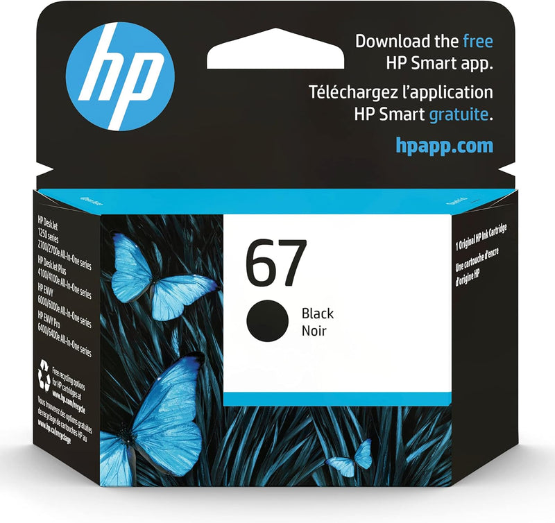 HP 3YM56AN#140 67 Black Ink Cartridge — main product image