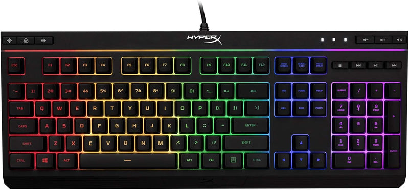 HyperX HX-KB5ME2-US-cr Alloy Core RGB Gaming Keyboard - Renewed — main product image