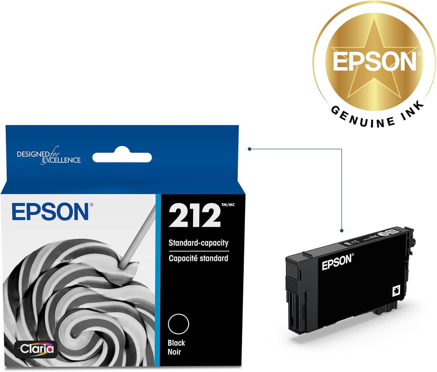 Epson T212120-S Black Standard Capacity Ink Cartridge