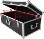 Vaultz VZ00355 Extra Large Locking Storage Trunk - Black