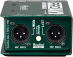 Radial Engineering ProAV2 DI Box XLR & TRS Cables