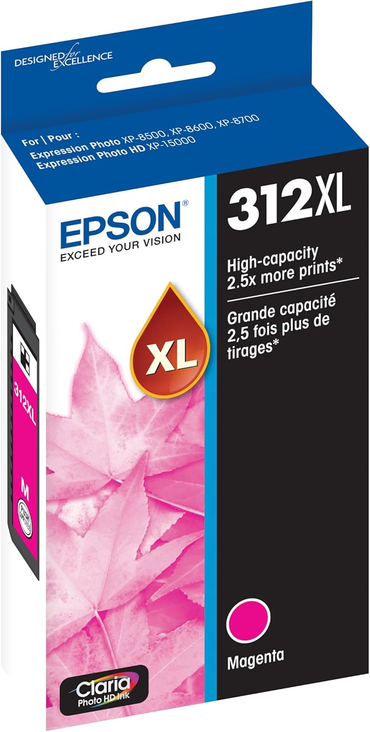 Epson T312XL320-S Magenta High Capacity Claria Ink Cartridge