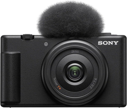 Sony ZV-1F Vlogging Camera: Wide Angle Lens + Kit