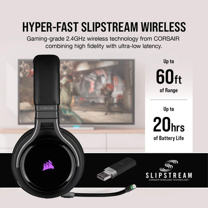 Corsair CA-9011185-NA Virtuoso RGB Wireless Gaming Headset