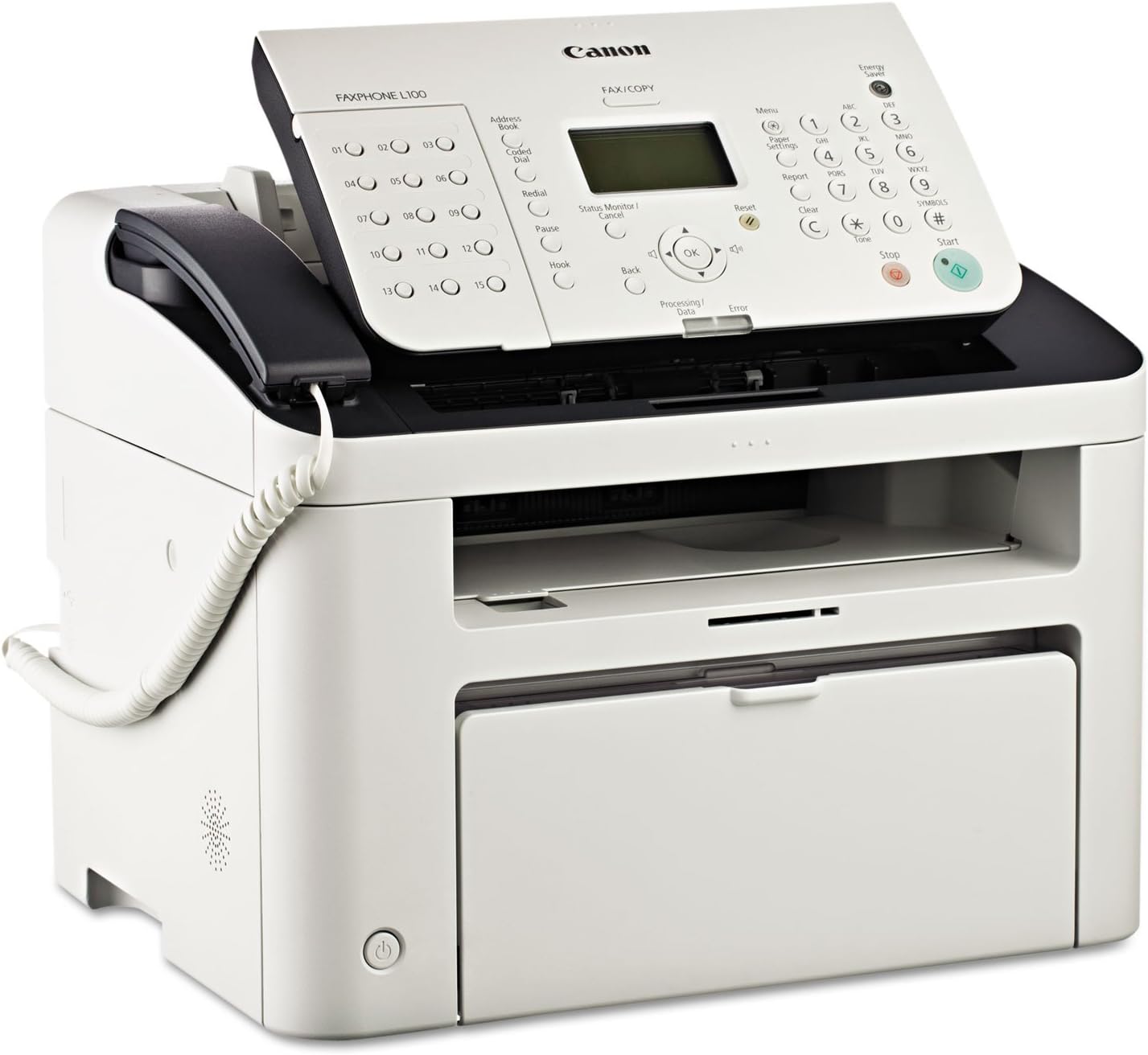 Canon L100 Laser Fax Machine: Monochrome, Copier, ADF