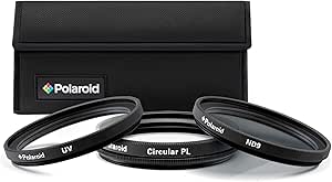 Polaroid PL3FILND40.5 40.5mm UV CPL ND Filter Kit