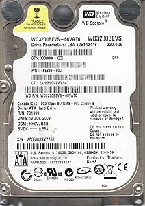 Western Digital WD3200BEVS-60VAT0 320GB 2.5" HDD