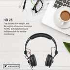 Sennheiser 506908 HD 25 Professional DJ Headphones Bundle