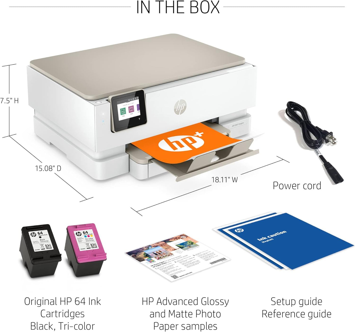 HP 7255e Envy Inspire Wireless Color Printer