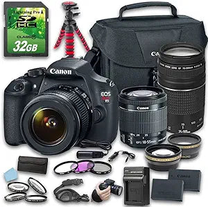 Canon PZ-CANT5KITA18-55-75-300-071416 EOS T5 Camera Bundle