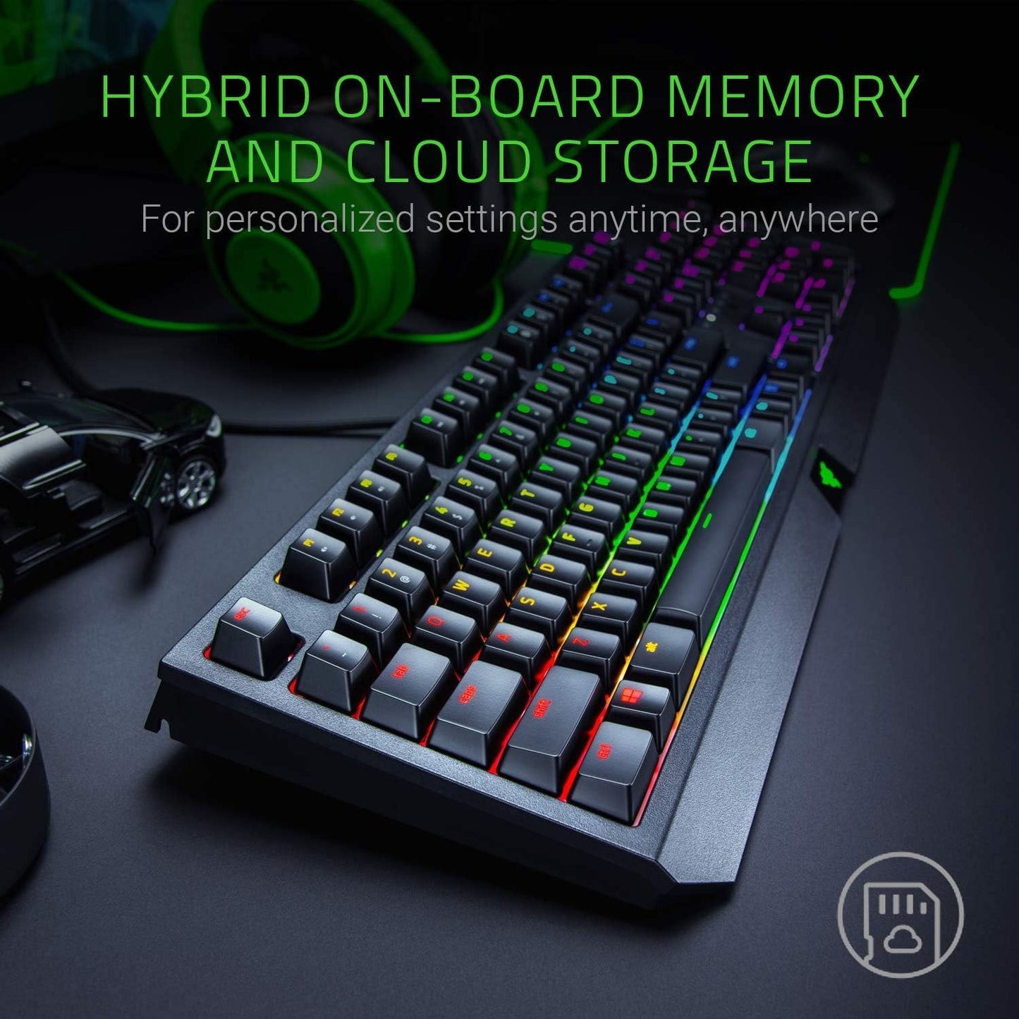 Razer RZ03-02860200-R3U1 BlackWidow Green Switch Gaming Keyboard