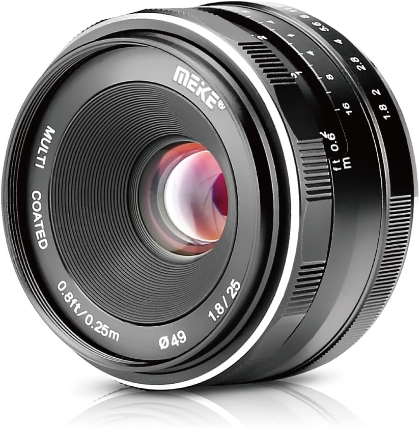 Meike 8595755154 25mm F1.8 M43 Wide Angle Lens