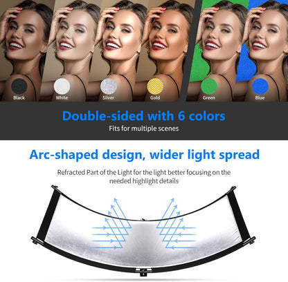 Neewer 10099679 Clamshell Photography Light Reflector