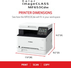 Canon 5158C007 Color imageCLASS MF653Cdw Wireless Laser Printer