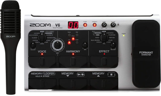 Zoom V6 Vocal Effects Processor with SGV-6 Mic