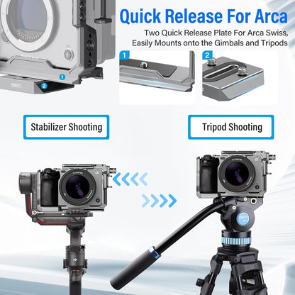 Sirui SCH-FX3/30-G Sony FX3 FX30 Camera Cage Kit Handle