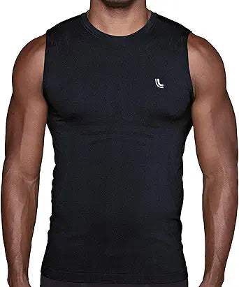 Lupo 70030-001 Compression Sleeveless Muscle T-Shirt — main product image