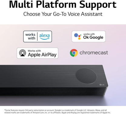 LG S80QY 3.1.3ch Soundbar Dolby Atmos Renewed Black