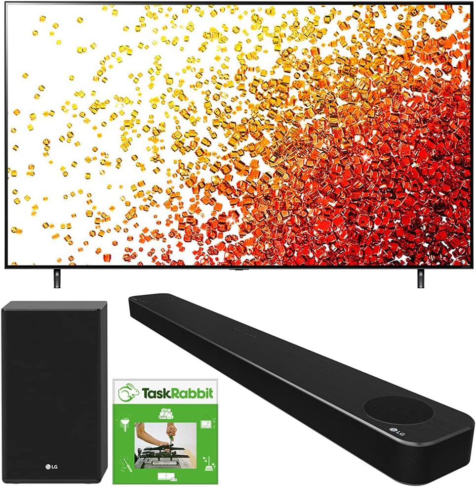 LG 75NANO90UPA 75" 4K NanoCell TV + SP8YA Sound Bar