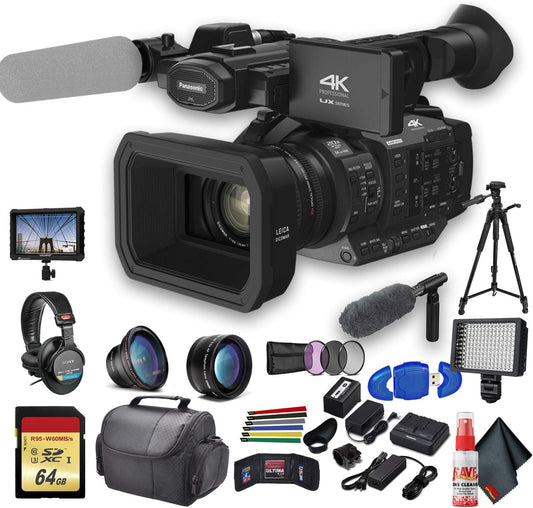 Panasonic 6PANAGUX180GP4 AG-UX180 4K Pro Camcorder - Bundle