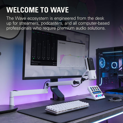 Elgato 20AAN9903-wt Wave Mic Arm LP White