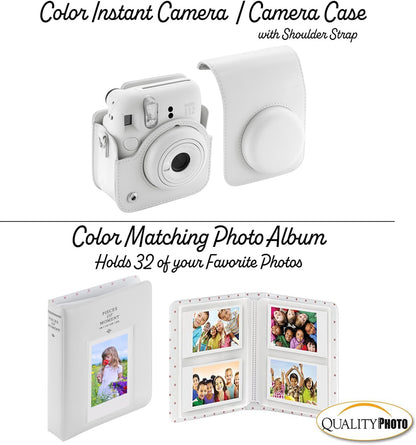 Fujifilm Mini12 Instant Camera Kit Clay White