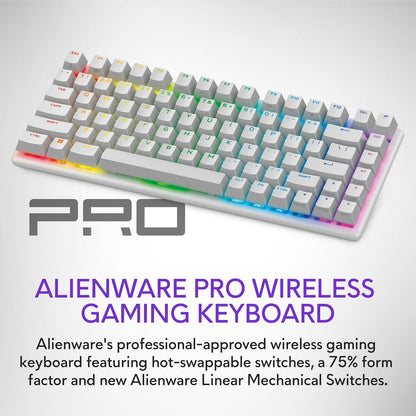 Alienware X3V4D Pro Wireless Gaming Keyboard Lunar Light