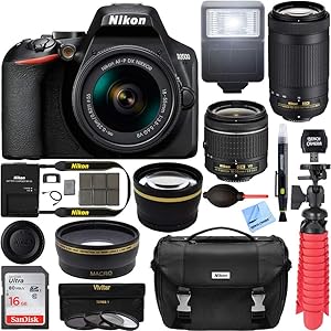 Nikon CRTE9NKD3500X2RB D3500 DSLR Dual Lens Kit
