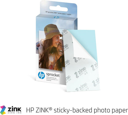 HP 1AS85A#B1H Sprocket 2x3" Portable Photo Printer, Luna Pearl