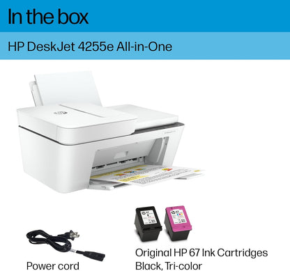 HP 588S6A#B1H DeskJet 4255e Wireless Color Inkjet Printer