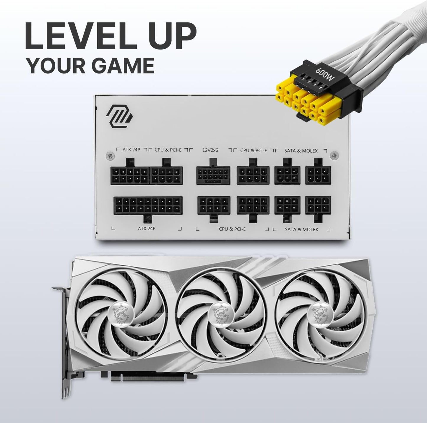 MSI MAGA850GLPCIE5WT A850GL PCIE5 White 850W PSU