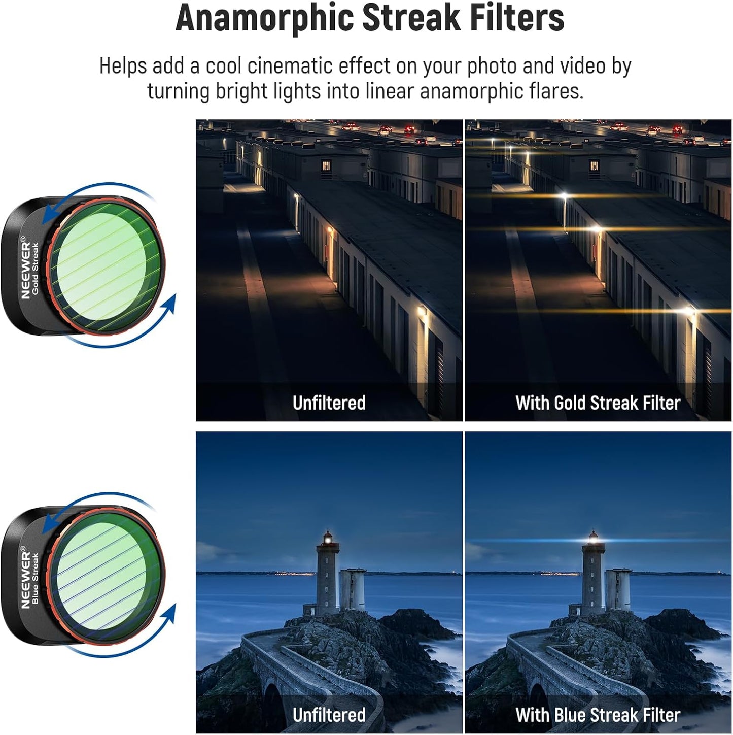 Neewer FL-32 DJI Mini 4 Pro ND Effect Filter Set