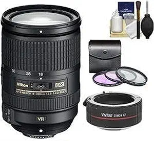 Nikon 18-300mm VR DX ED Lens Kit - Zoom, Filters, Teleconverter
