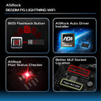 ASRock 90-MXBMW0-A0UAYZ B650M PG Lightning WiFi Motherboard