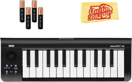 Korg MKEYAIR25-COMBO-STD microKEY Air 25-Key Wireless MIDI Controller Bundle