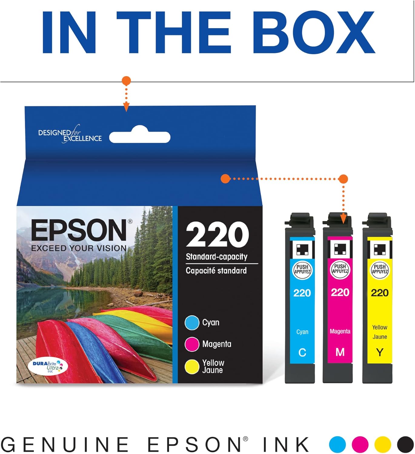 Epson T220520-S DURABrite Ultra Ink Color Combo Pack