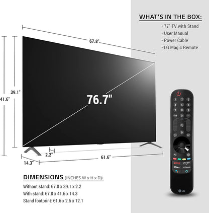 LG OLED77A1PUA 77-Inch 4K OLED Smart TV (Used)